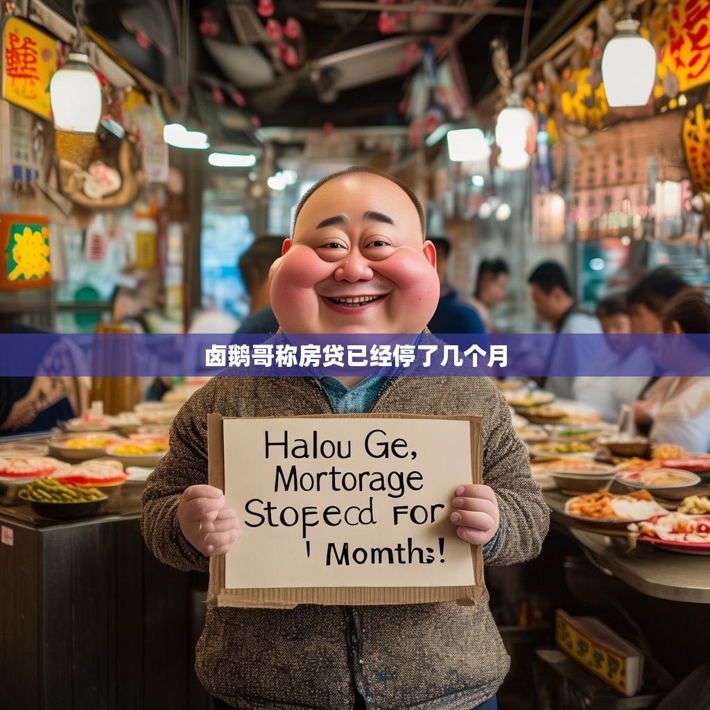 卤鹅哥称房贷已经停了几个月