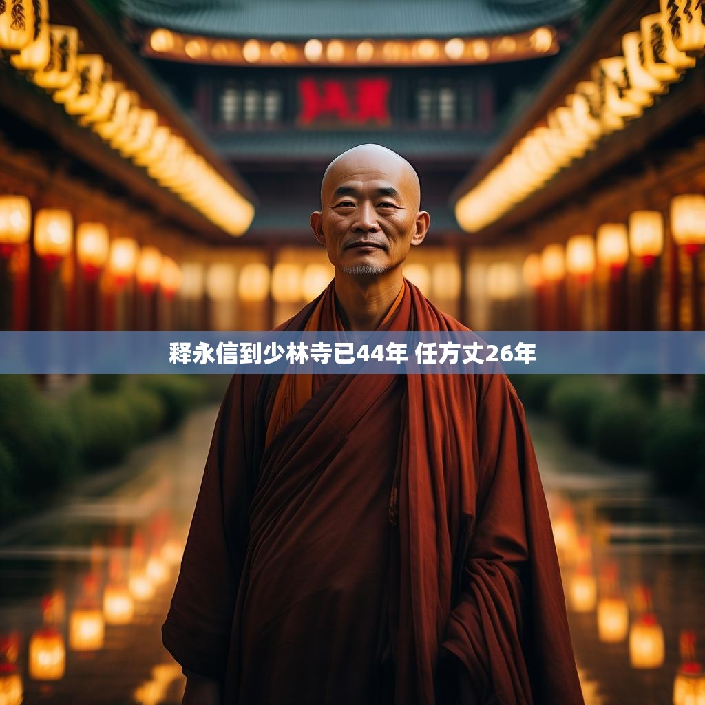 释永信到少林寺已44年 任方丈26年