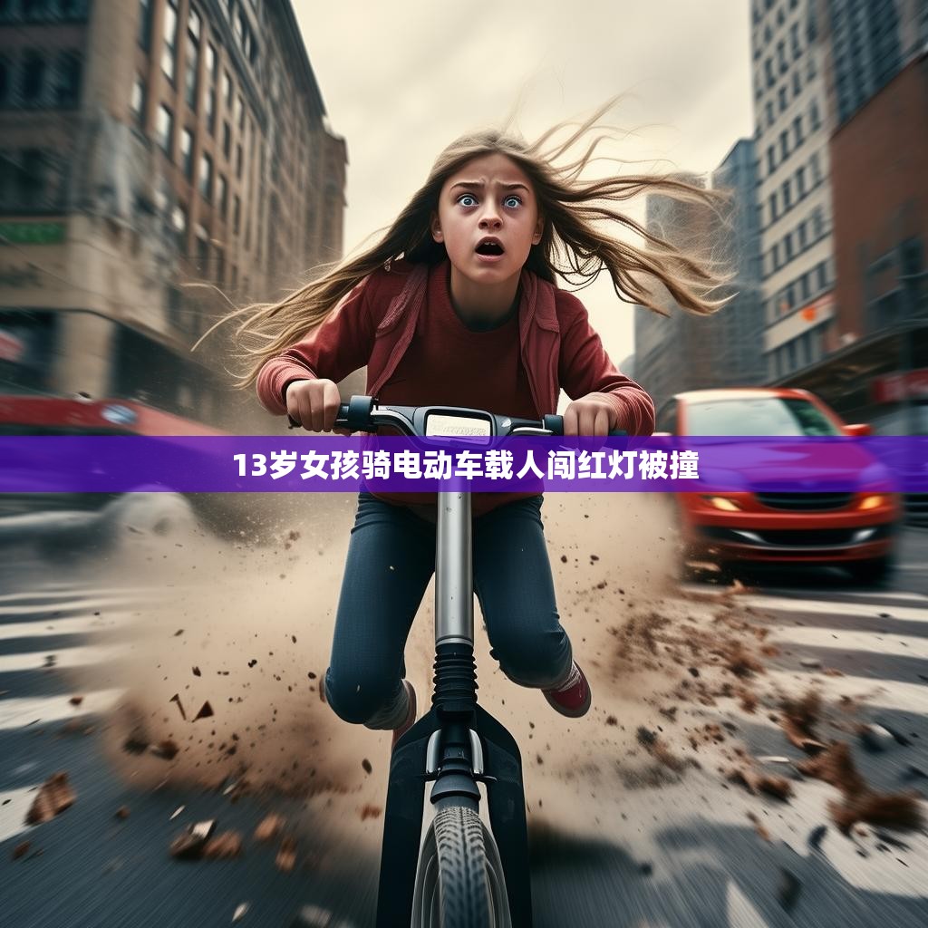 警示画面:13岁女孩骑电动车闯红灯被撞 13岁女孩骑电动车闯红灯发生车祸
