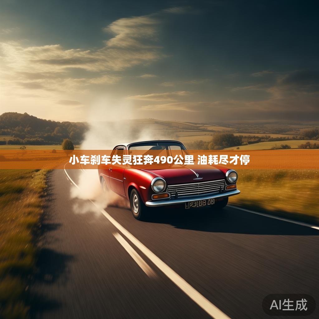小车刹车失灵狂奔490公里 油耗尽才停