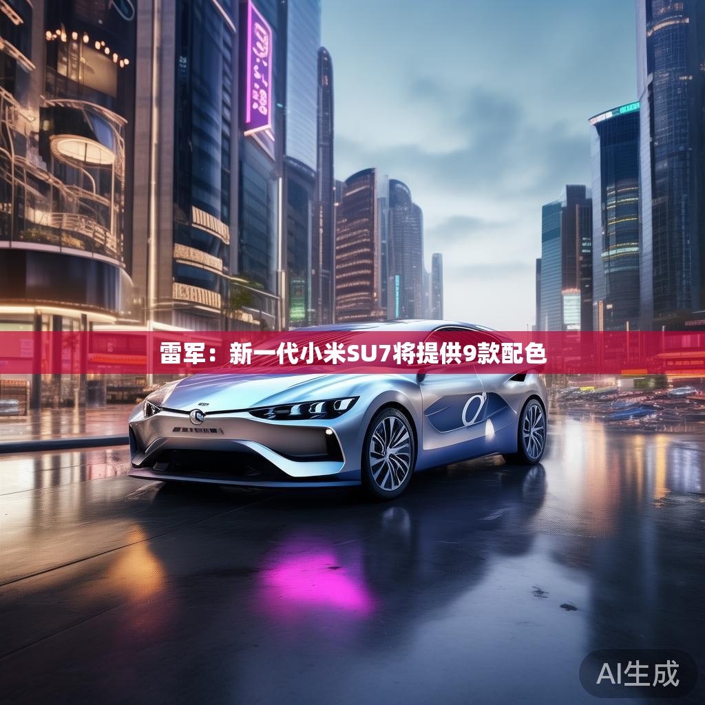 小米SU7九款配色概念图