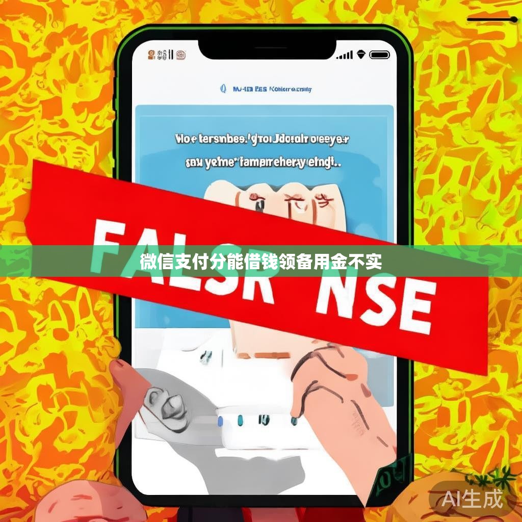 微信支付分能借钱领备用金不实
