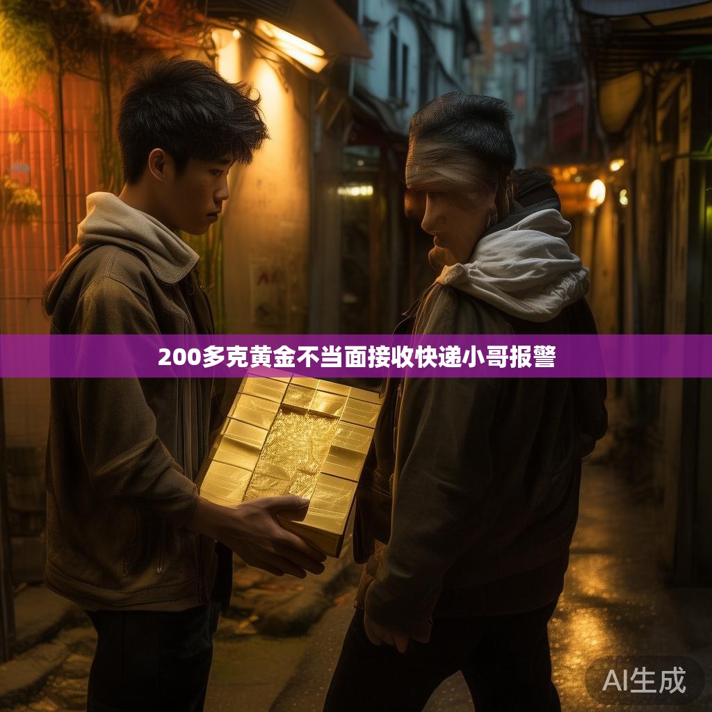 黄金快递事件：快递小哥警觉不当面接收